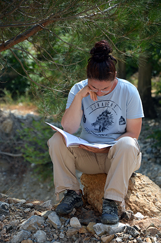 Ayten, preparing for her day as field guide in the basins around Konya