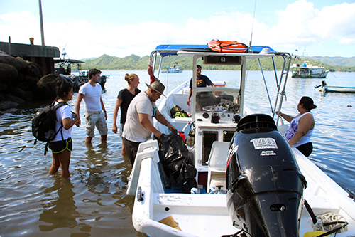 We performed fieldwork on the Islas de Murciellagos and along the coast of the Santa Elena peninsula...which can only be reached by boat