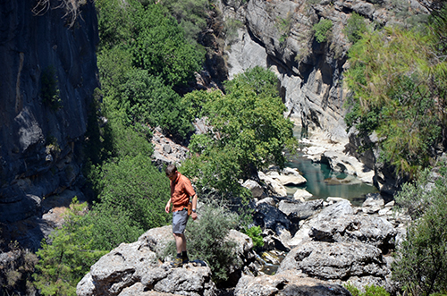 Pete L, taking pictures of the Köprücay gorge